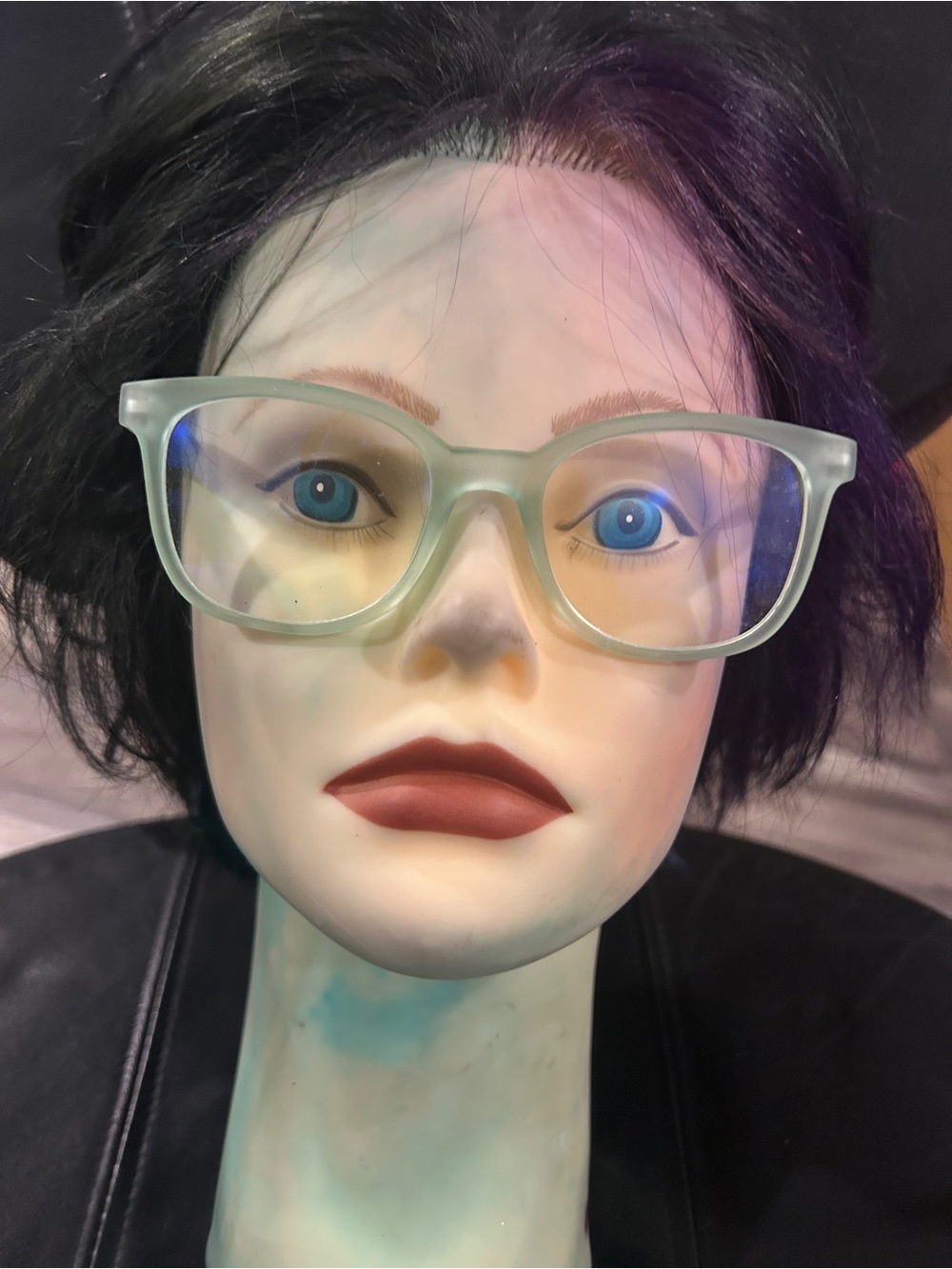 Only eyewear  green RX glasses  frame only